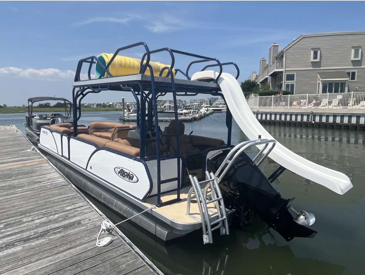 Aloha double decker pontoon with slide